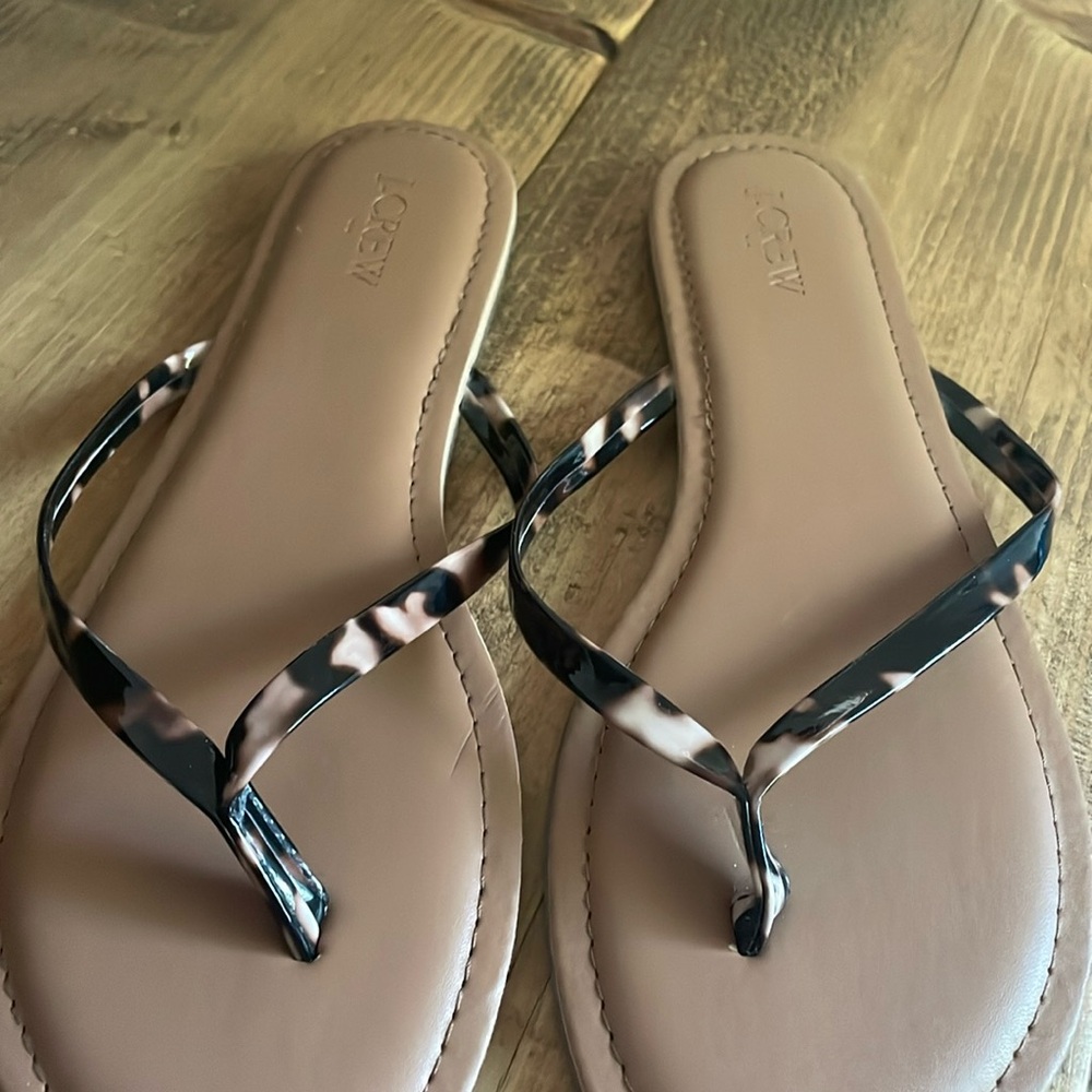 Jcrew Factory leopard thong.  Size 10